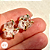 Brinco Cristal Dourado - Fixo - Imagem 1