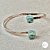 Bracelete Amazonita - Criatividade - Banhado em Prata - Imagem 2