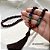 Japamala 7 Chakras Cristais Naturais em Madeira Bordô – 108 Contas | Tassel Marrom - Imagem 2