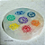 Placa de Selenita dos 7 Chakras – Redonda - Imagem 1