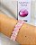 Pulseira Quartzo Rosa Premium Amor Próprio Lapidação Oval - Imagem 1