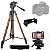 Tripé Greika WT3770 – Alt. 63 a 165cm, Suporta 4kg + Suporte para Celular - Imagem 1