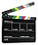 Claquete para Filmes BCE-02 – Acrílico Profissional com Bastões Coloridos - Imagem 1