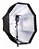 Softbox Greika  95cm Difusor Branco Preto Prata Octabox  c/tripe 2,40  e Suporte Speedlight - Imagem 4