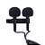 Microfone de Lapela Profissional Duplo com fio YOGA EM-6 - CSR - Imagem 1