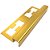 Perfil Quadrado Inox Dourado para Acabamento de Cantos em Porcelanatos e Azulejos - Imagem 3