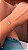 Pulseira micro bolas diamantada com pingente de coração - Imagem 1