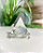 Pirâmide de Cristal Transparente Prata - Imagem 1