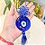 Olho grego em vidro com detalhe em macrame - Imagem 2