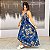 Vestido de Lenço Indiano - Azul - Imagem 1