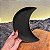 Base para guardar seus Cristais - Lua Crescente cor Preta fosca - Imagem 1