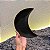 Base para guardar seus Cristais - Lua Crescente cor Preta fosca - Imagem 2
