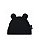 Gorro orelhinha - touca RN Dryfit Preto - Imagem 1