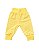 Calça Bebê Cós Anticólica com Pezinho Reversível – Amarelo Manteiga - Imagem 1