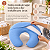 Almofada de Amamentação Ergonômica Multifuncional – Azul – Máximo Conforto + Brinde capa extra - Imagem 7