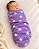 Swaddle ajustável com velcro - Estelar Lilás - Imagem 1