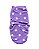 Swaddle ajustável com velcro - Estelar Lilás - Imagem 4