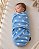 Swaddle ajustável com velcro - Estelar Azul - Imagem 1