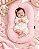 Ninho + Capa Rosa 100% algodão - redutor de berço - My Gutti Baby AmareNinho - Imagem 1