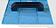 Desempenadeira Frisada 19x29cm Azul - Imagem 3