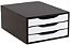 ARQUIVO/GAVETEIRO 3338 MDF 3 GAV. PRETO/BR SOUZA - Imagem 1