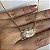 Colar com  Pingente de Boca Cravejado com Zircônias Cristal com Banho de Ouro 18k - Imagem 6
