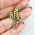 Colar com Pingente de Cacto Cravejado com Zircônias Esmeralda com Banho de Ouro18k - Imagem 3
