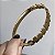 Pulseira bracelete liso com detalhes 19cm de diâmetro com banho de ouro 18k - Imagem 12