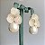 Brinco de flor 3 pétalas cravejadas com zircônias cristal e pérola shell com Banho de Ouro 18k - Imagem 21