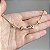 Pulseira ou Tornozeleira Love Cravejada com Zircônias Cristal com Banho de Ouro 18k - Imagem 8