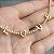 Pulseira ou Tornozeleira Love Cravejada com Zircônias Cristal com Banho de Ouro 18k - Imagem 1