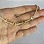 Pulseira ou Tornozeleira Love Cravejada com Zircônias Cristal com Banho de Ouro 18k - Imagem 6