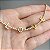Pulseira ou Tornozeleira Love Cravejada com Zircônias Cristal com Banho de Ouro 18k - Imagem 3