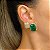Brinco ear cuff dubai cravejado com zircônias na cor cristal e fusion (na cor verde esmeralda ou pink) com banho de ouro 18k - Imagem 10