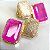 Brinco ear cuff dubai cravejado com zircônias na cor cristal e fusion (na cor verde esmeralda ou pink) com banho de ouro 18k - Imagem 17
