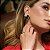 Brinco ear cuff dubai cravejado com zircônias na cor cristal e fusion (nas cores verde esmeralda ou turmalina azul) com banho de ródio branco - Imagem 19