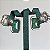 Brinco ear cuff dubai cravejado com zircônias na cor cristal e fusion (nas cores verde esmeralda ou turmalina azul) com banho de ródio branco - Imagem 18