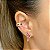 Piercing Fake (de Encaixe) Cravejado com Zircônias Cristal e Rainbow em PRATA 925 com Banho de Ouro 18k ou Ródio Branco (Unitário) - Imagem 5