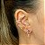 Piercing Fake (de Encaixe) Cravejado com Zircônias Cristal e Rainbow em PRATA 925 com Banho de Ouro 18k ou Ródio Branco (Unitário) - Imagem 6