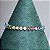 Pulseira riviera cravejada com zircônias coloridas (rainbow) 19cm de comprimento com banho de ródio branco - Imagem 10