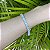 Pulseira riviera cravejada em 4 pontos com zircônias retangulares na cor cristal 20cm de comprimento com banho de ródio branco - Imagem 10