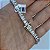 Pulseira riviera cravejada em 4 pontos com zircônias retangulares na cor cristal 20cm de comprimento com banho de ródio branco - Imagem 8