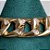 Pulseira de elos quadrados lisos e cravejados com zircônias na cor cristal 18cm de comprimento com banho de ouro 18k - Imagem 3