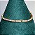 Pulseira riviera cravejada zircônias carrê na cor cristal 2mm de espessura e 18cm de comprimento com banho de ouro 18k - Imagem 14