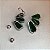 Brinco earhook juliete cravejado com zircônias nas cores esmeralda e cristal com banho de ouro 18k ou ródio branco - Imagem 4