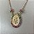 Colar com Medalha "Nossa Senhora das Graças" com Zircônias Rainbow Cravejadas em PRATA 925 com Banho de Ouro 18k - Imagem 7