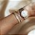 Pulseira estilo vintage de elos lisos 19cm de comprimento com banho de ouro 18k - Imagem 6