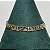 Pulseira estilo vintage de elos lisos 19cm de comprimento com banho de ouro 18k - Imagem 7