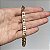 Pulseira estilo vintage de elos lisos 19cm de comprimento com banho de ouro 18k - Imagem 12