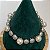 Pulseira cravejada zircônias na cor cristal e pérolas shell 19cm de comprimento com banho de ródio branco - Imagem 14